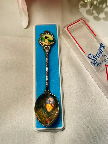 Stuart Fiji Silver-Plated Souvenir Spoon – Approx. 4.5 Inches