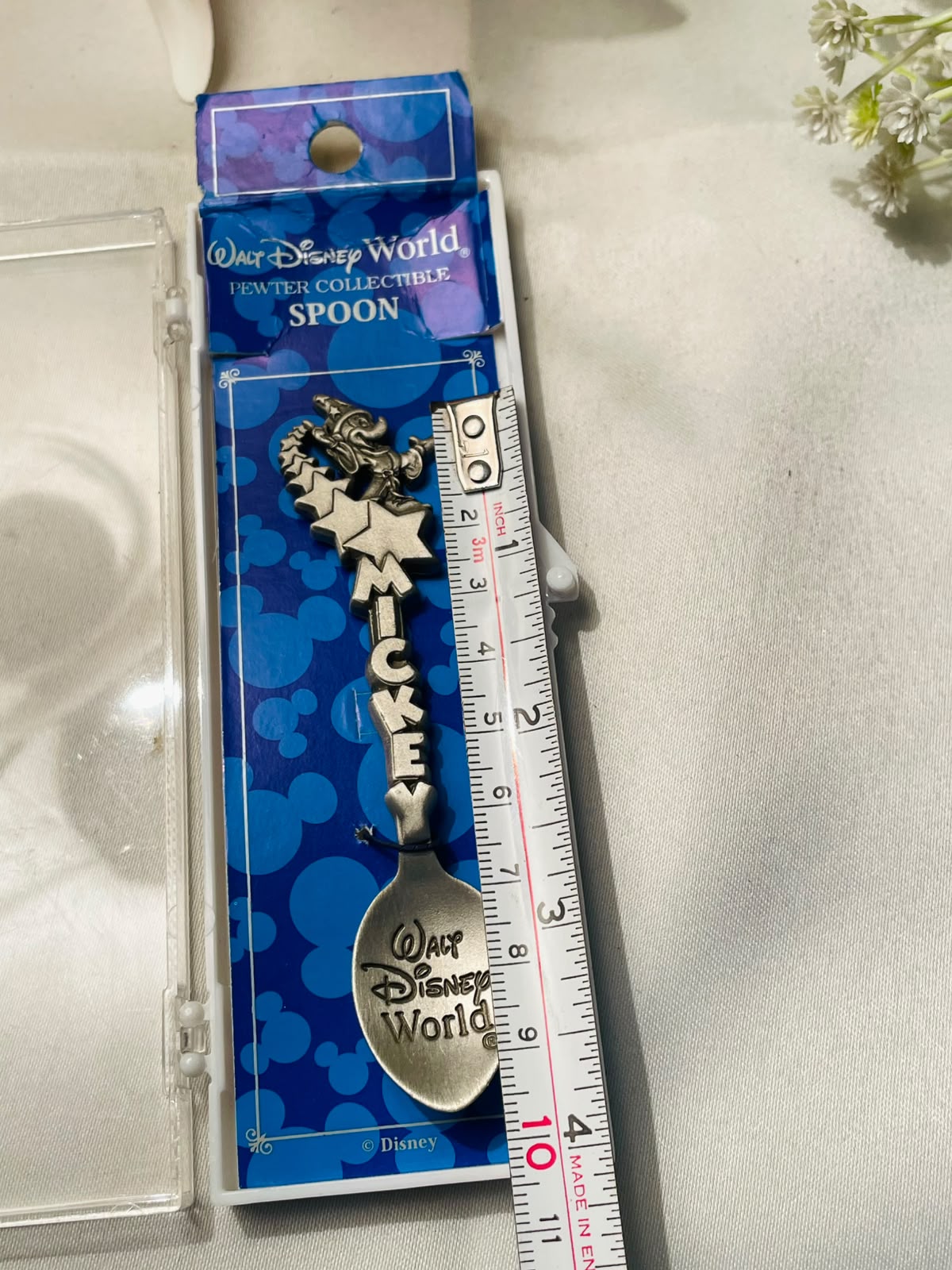 Silver Walt Disney World Mickey Pewter Collectible Spoon – 4 Inches