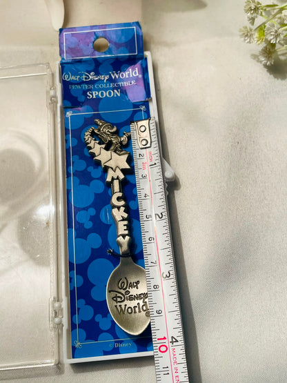 Silver Walt Disney World Mickey Pewter Collectible Spoon – 4 Inches