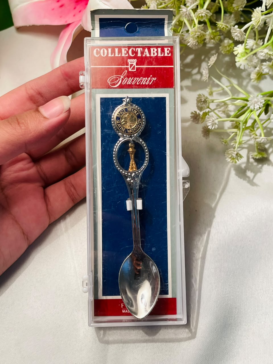 Made in USA Seattle Space Needle Souvenir Silver Spoon