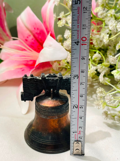 Vintage Metal Bell Ornament 8cm