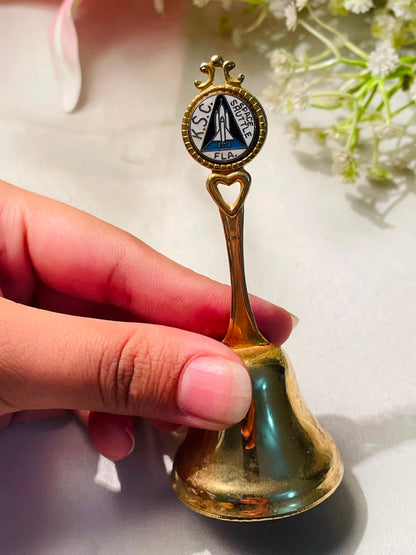 U.S. Space Shuttle Gold-Tone Souvenir Bell 10cm