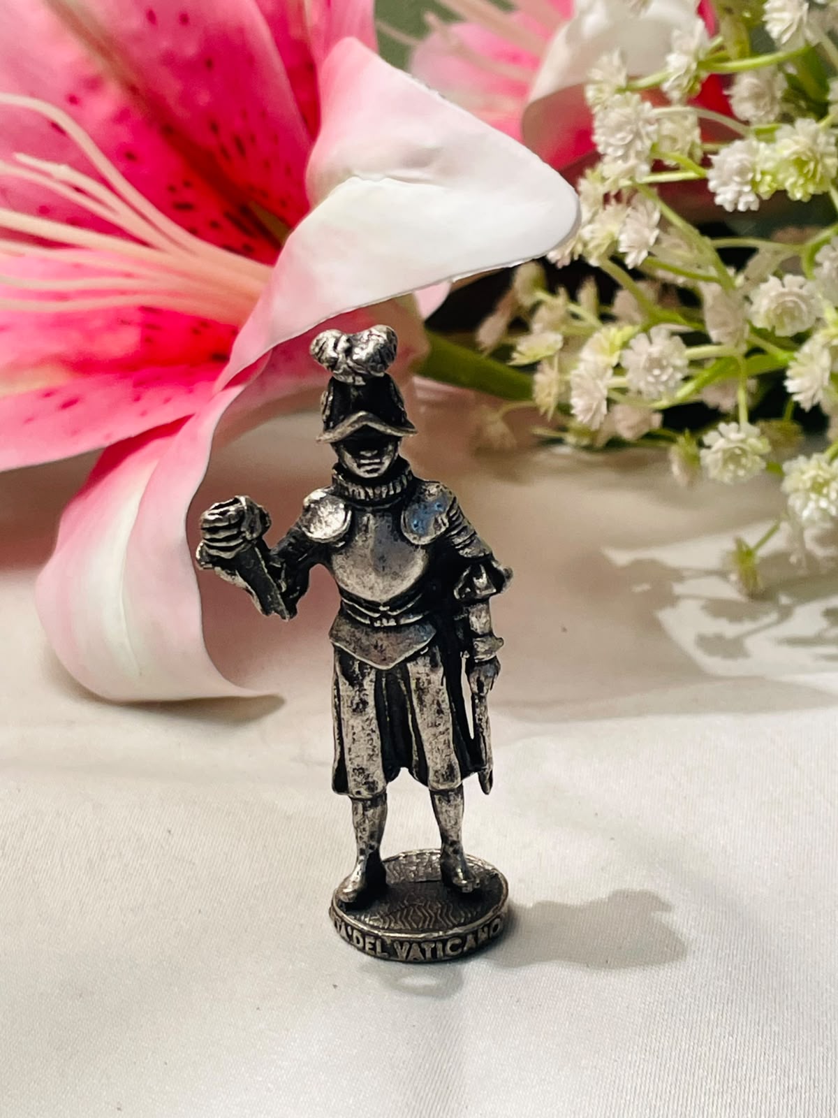 Silver-Tone Medieval Knight Miniature Figurine – 3 Inch