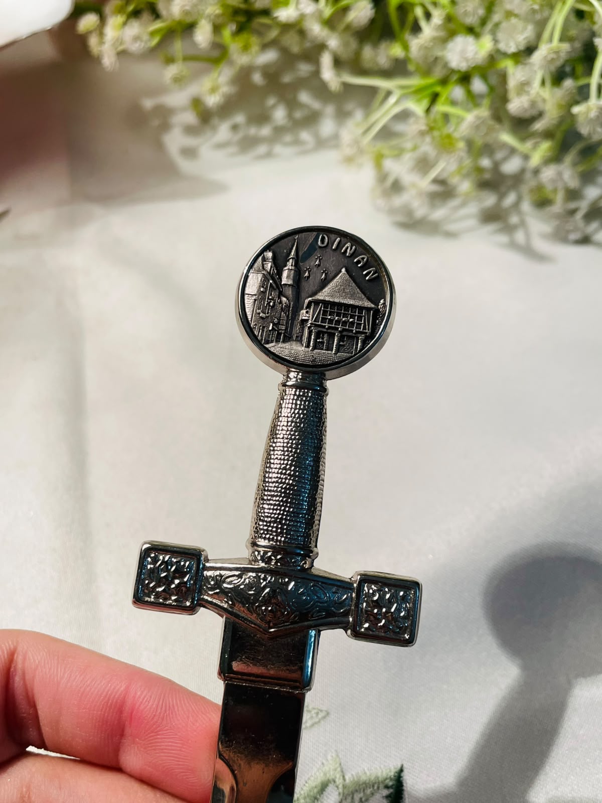 Dinan Silver-Tone Souvenir Letter Opener – 6.5 Inch