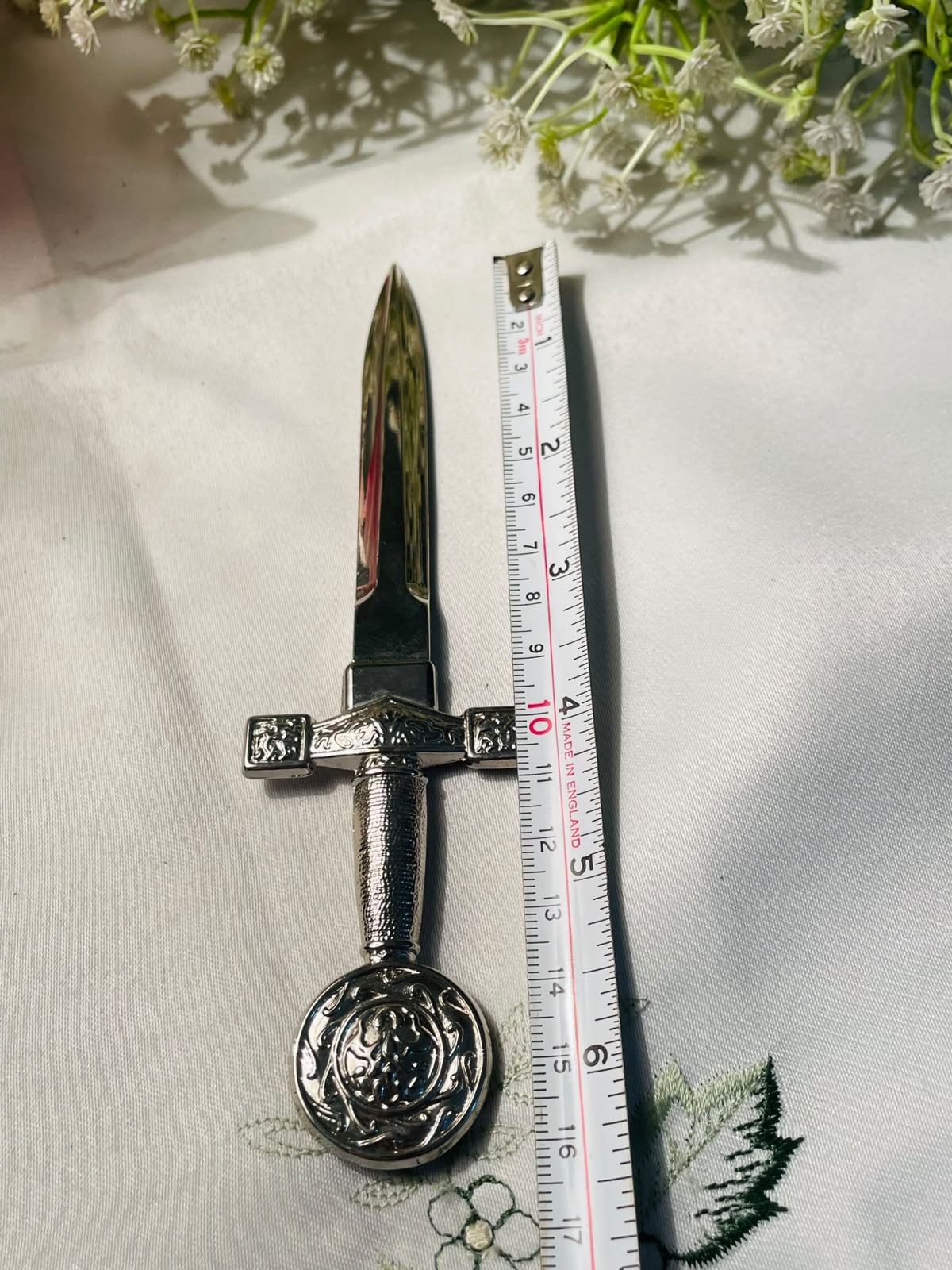 Dinan Silver-Tone Souvenir Letter Opener – 6.5 Inch