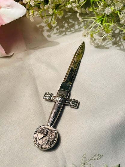 Dinan Silver-Tone Souvenir Letter Opener – 6.5 Inch