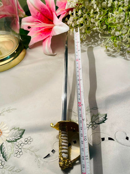 Gold & Silver-Tone Sword-Style Letter Opener – 11.5 Inch
