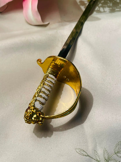 Gold & Silver-Tone Sword-Style Letter Opener – 11.5 Inch