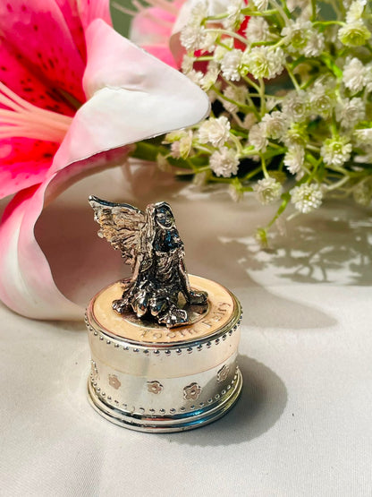 Silver-Tone Tooth Fairy Keepsake Trinket Box – 3 Inch