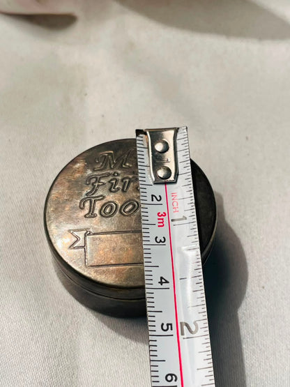 Vintage My First Tooth Keepsake Box Silver-Tone 4 cm