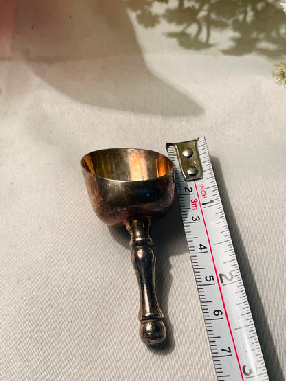 Vintage Silver-Tone Mini Scoop with Handle Approx. 7 cm