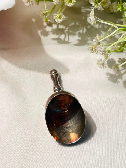 Vintage Silver-Tone Mini Scoop with Handle Approx. 7 cm
