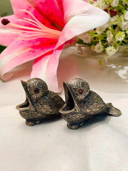 Vintage Silver-Tone Pair of Love Fish Figurine Approx. 6 cm