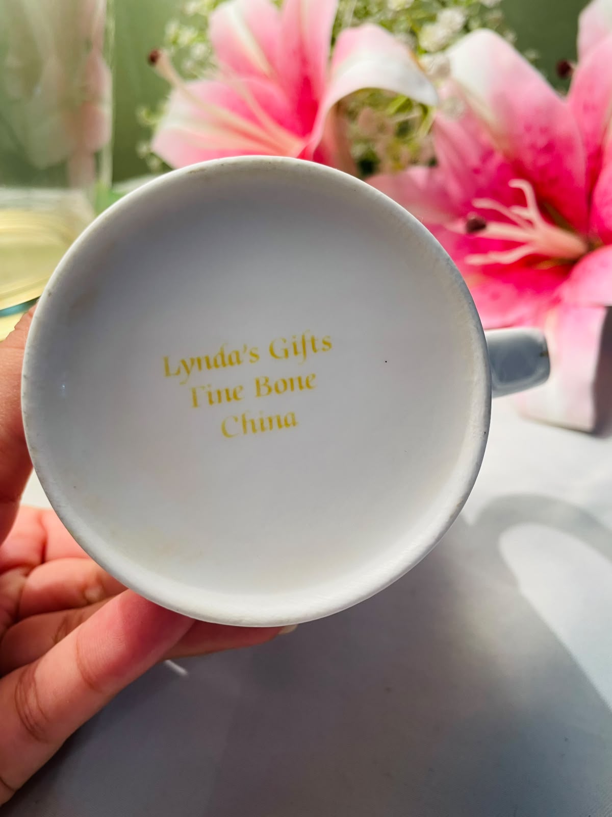 Great Grandma Floral Ceramic Mug with Gold Rim Fine bone China 11 cm