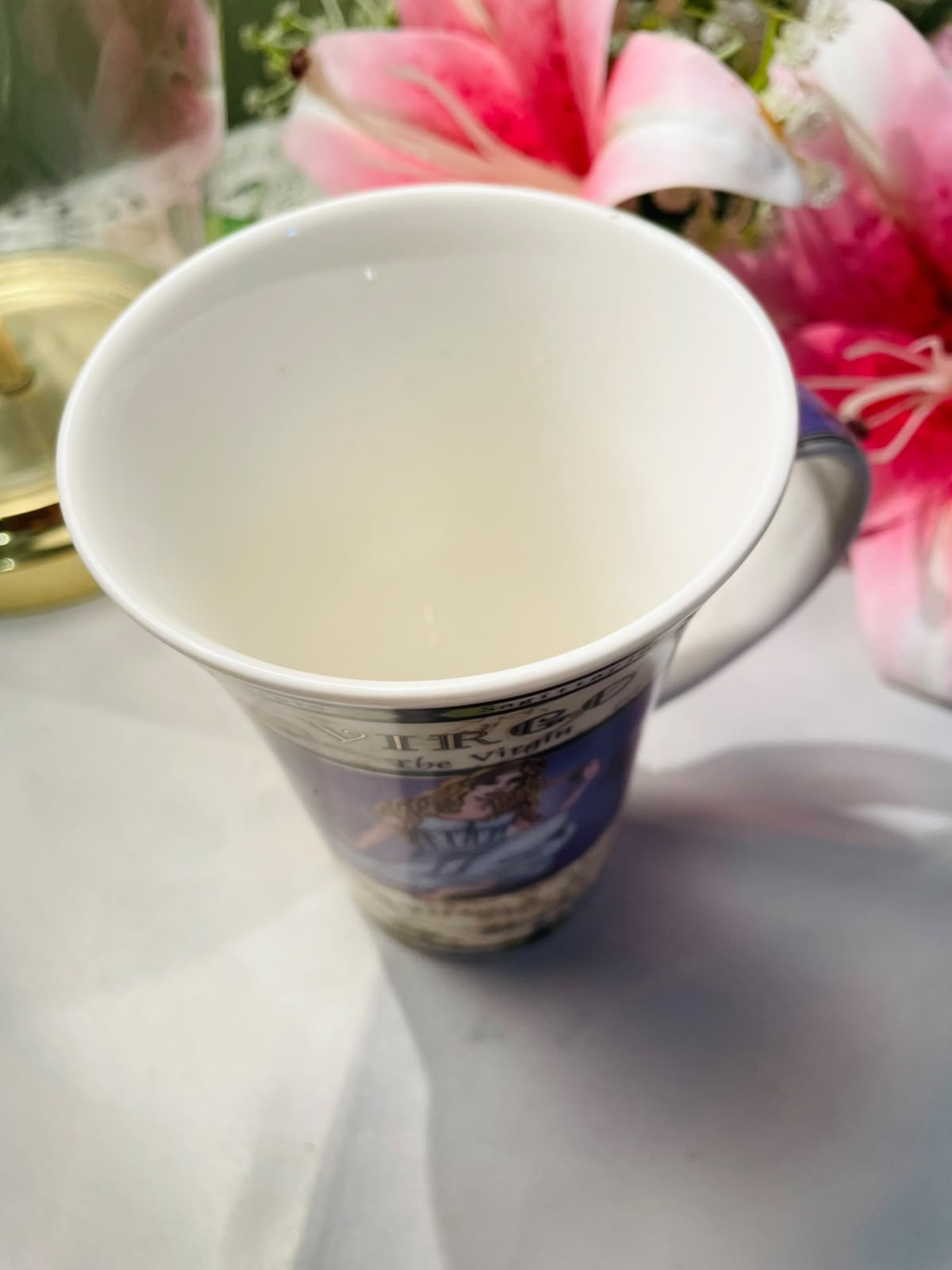 Virgo Zodiac Ceramic Coffee Mug The Virgin Design 12 cm