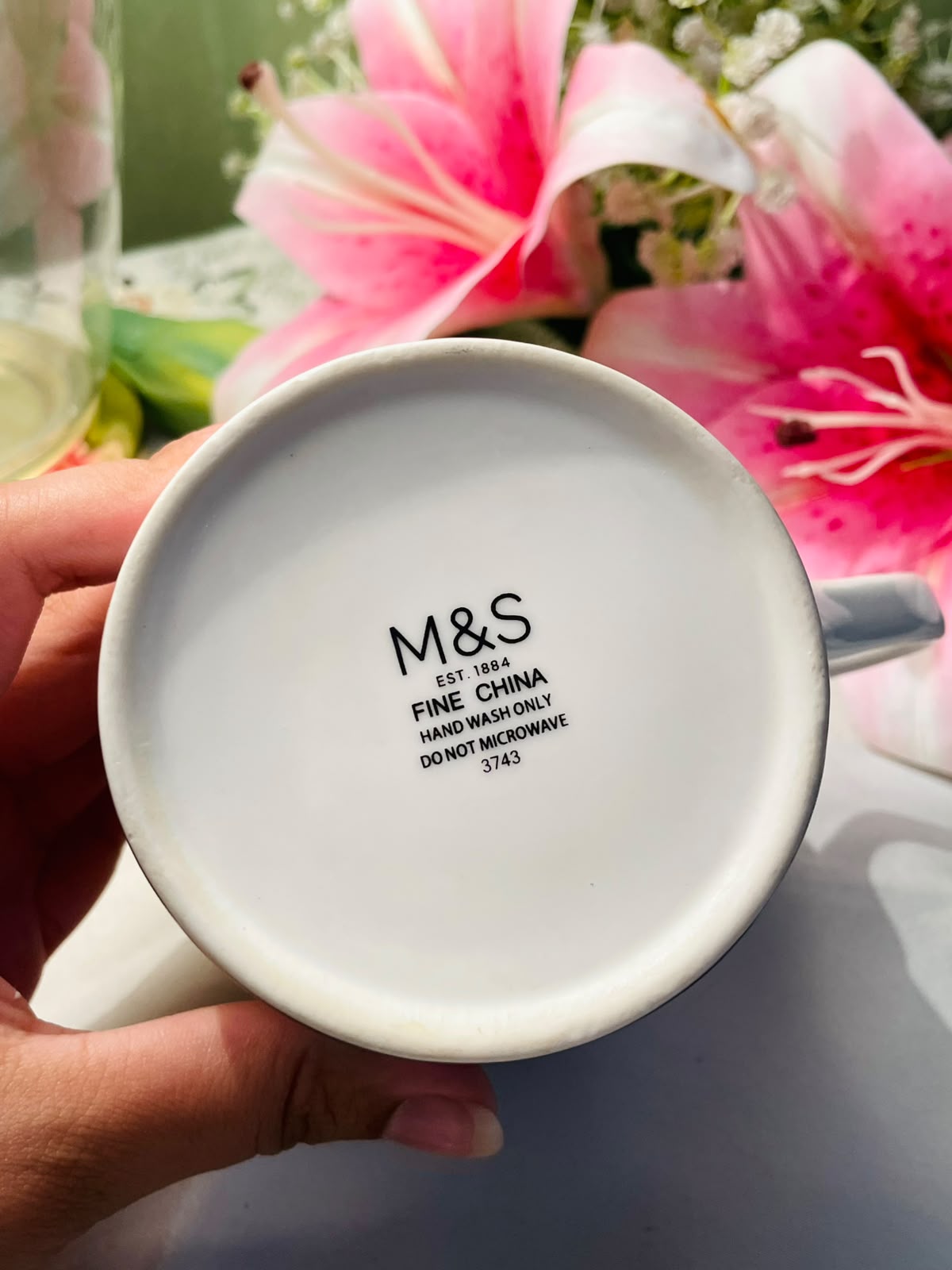 M&S Aries Zodiac Ram Ceramic Mug Gold Detail 10 cm