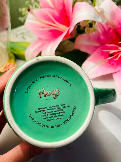 Hugs Green Best Teacher Ceramic Mug Apple Design 10 cm