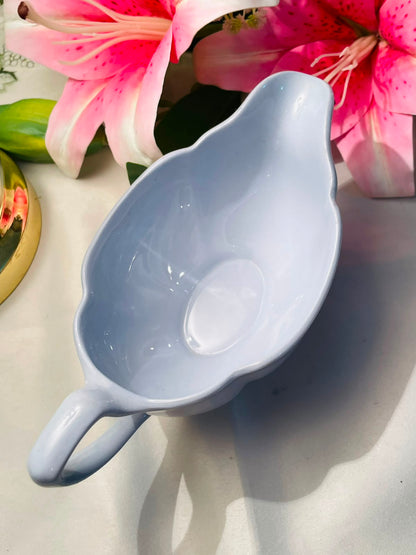Light Blue Ceramic Gravy boat 20 cm