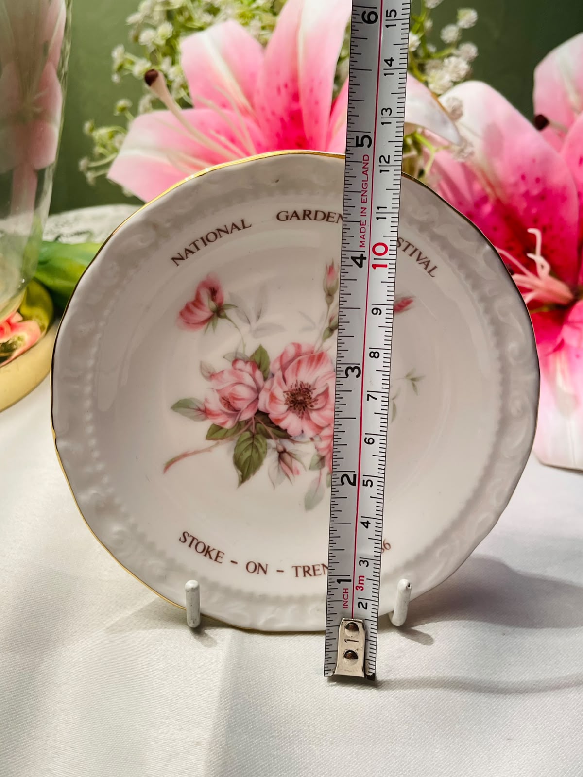 Royal Albert National Garden Festival Stoke-on-Trent Floral Collector Plate 11 cm