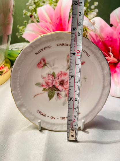 Royal Albert National Garden Festival Stoke-on-Trent Floral Collector Plate 11 cm