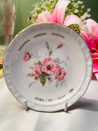 Royal Albert National Garden Festival Stoke-on-Trent Floral Collector Plate 11 cm