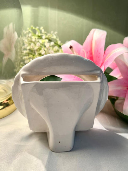 Floral Ceramic Photo Frame Pink Trim 14cm Home Decor