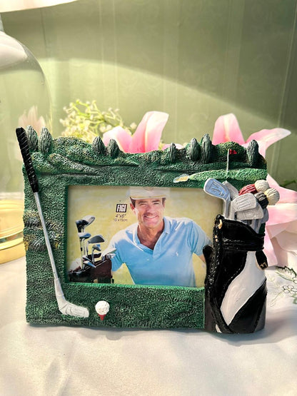 FIGI Golf-Themed Decorative Photo Frame, 4 x 6 in