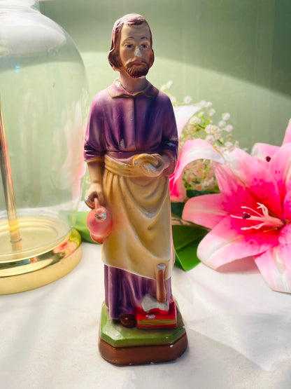 Vintage Saint Joseph Carpenter Religious Figurine 20 cm