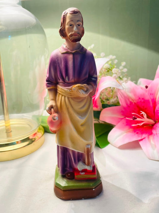 Vintage Saint Joseph Carpenter Religious Figurine 20 cm