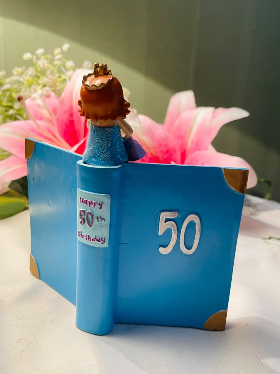 50th Birthday Novelty Photo Frame Book Design 36 cm