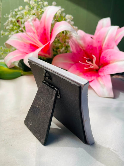 Mum Sentiment Plaque with Floral Detail 12 cm