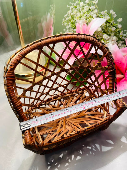 Vintage Wicker Miniature Chair Basket 17 cm