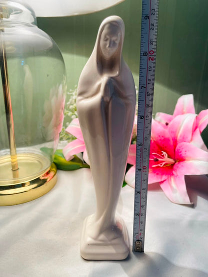 Praying Woman Decorative Figurine White Approx. 8.5 Inch