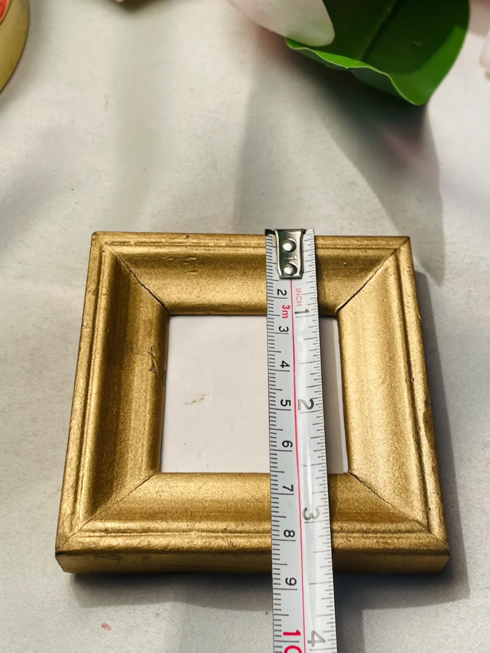 Gold-Tone Mini Photo Frame Approx. 3.5 Inch