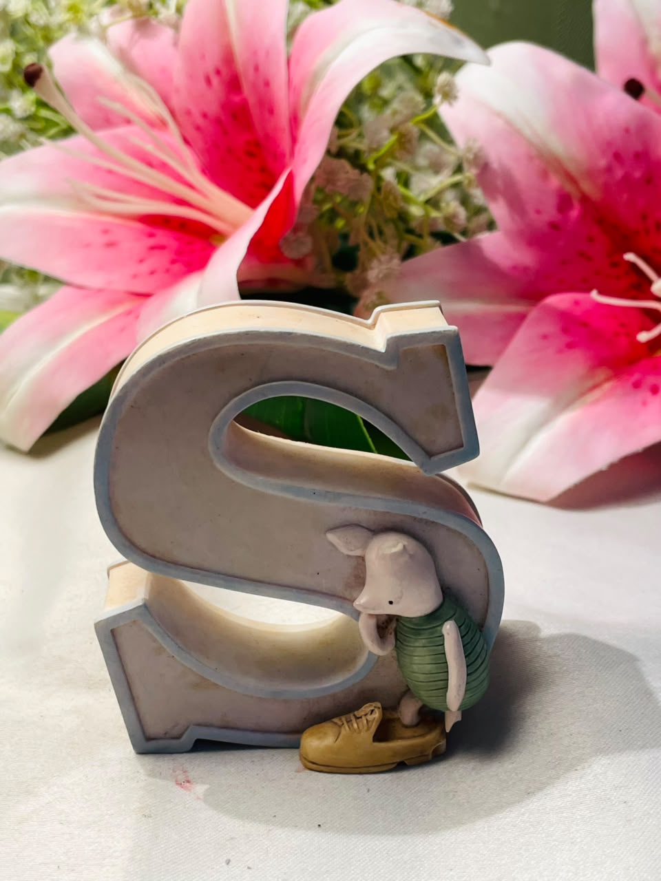 Letter S Character Decorative Figurine Approx. 3.5 Inch