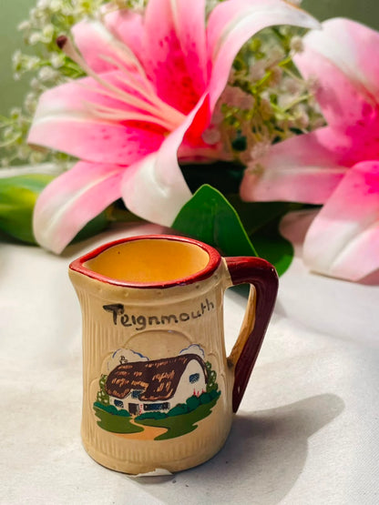 Teignmouth Cottage Mini Jug Cream & Brown Approx. 3 Inch