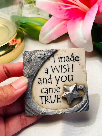 History & Heraldry Wish Quote Decorative Magnet Approx. 3 Inch