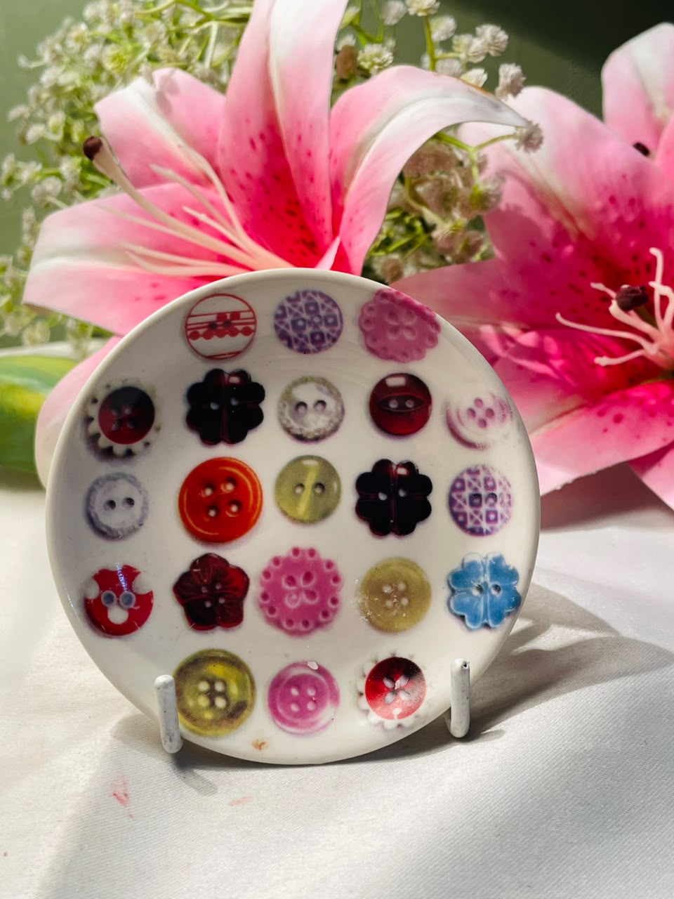 Avoca Nest Ireland Button Pattern Small Plate 4 Inch