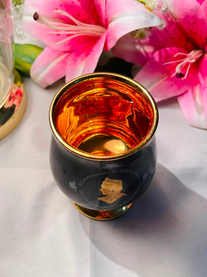Queen Mother 80th Birthday Commemorative Goblet 5 Inch