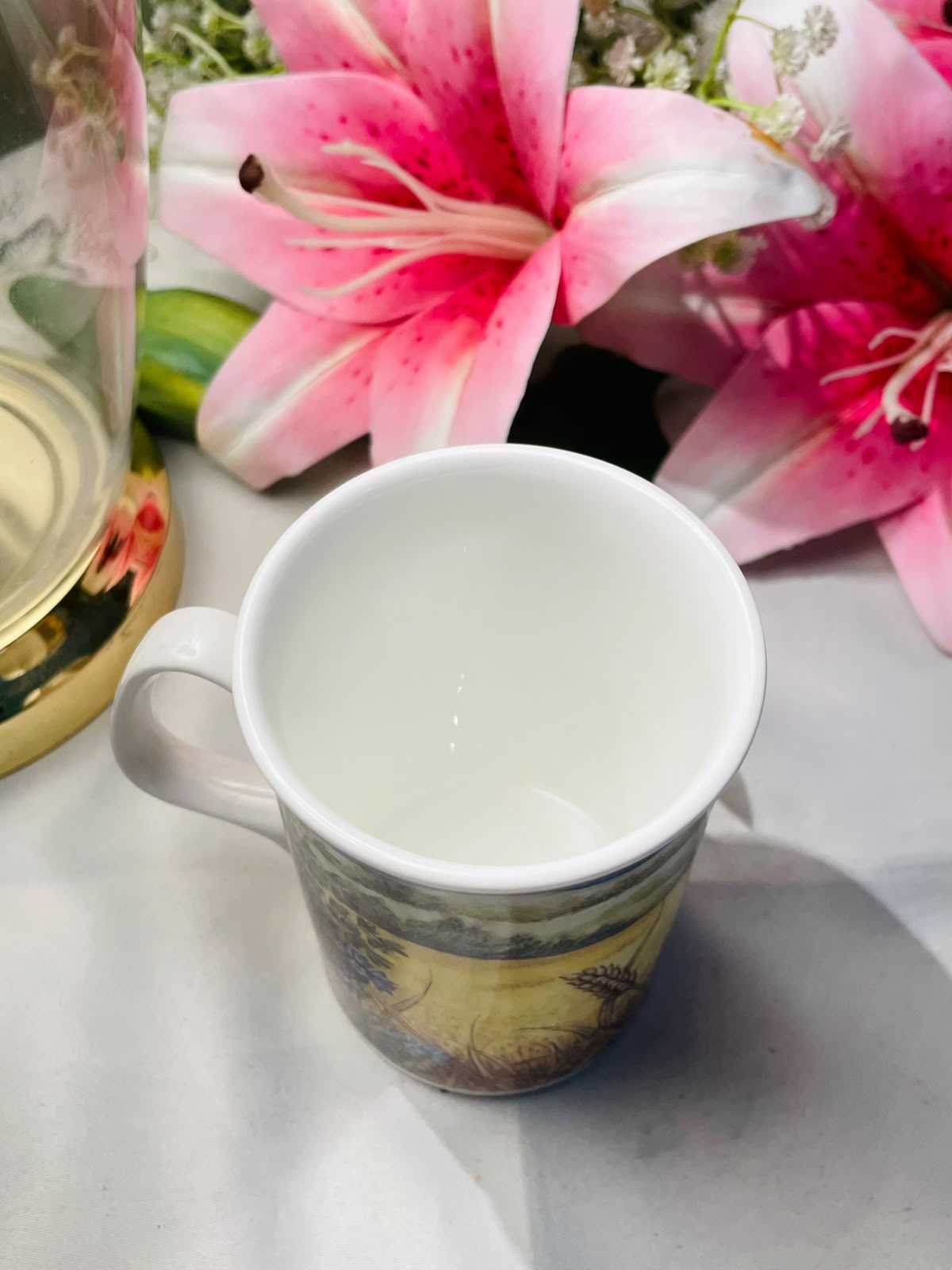 Fine Bone China English Countryside Mug Approx. 4.5 Inch
