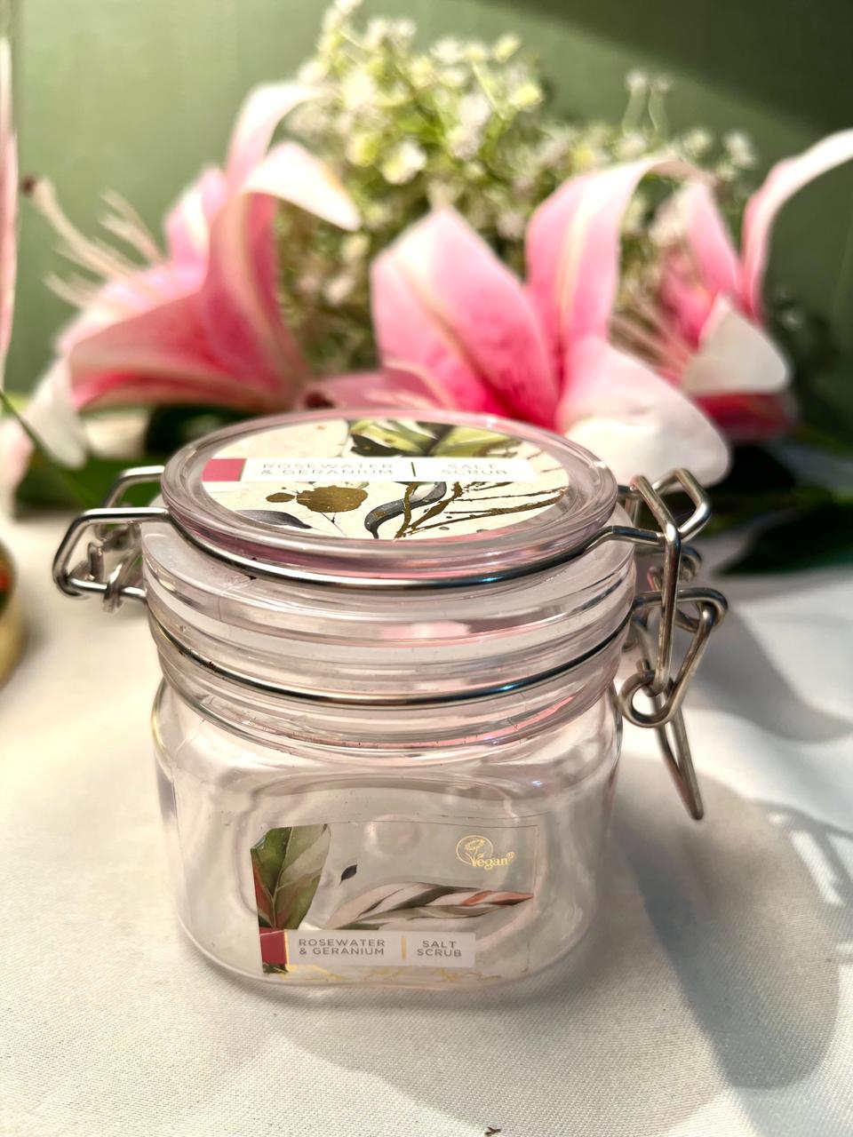Clear Crystal Clamp-Lid Storage Jar 9cm