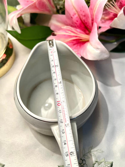 Real Brasil Porcelain Floral Gravy Boat 15cm