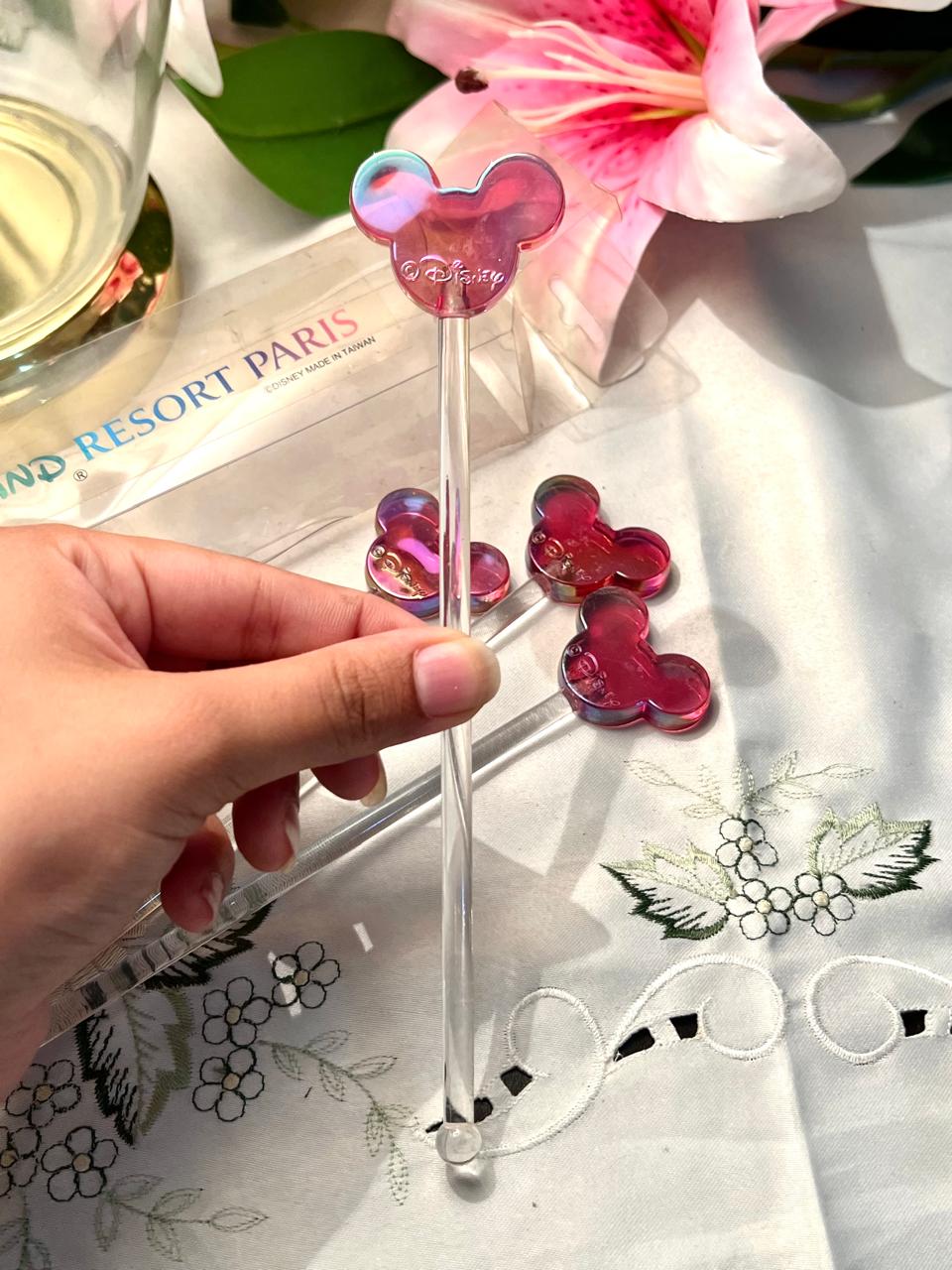 Disneyland Resort Paris Mickey Drink Stirrers 4-Piece 18cm