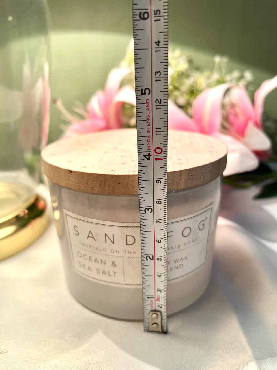 Sand + Fog Ocean & Sea Salt Candle Wooden Lid 10cm