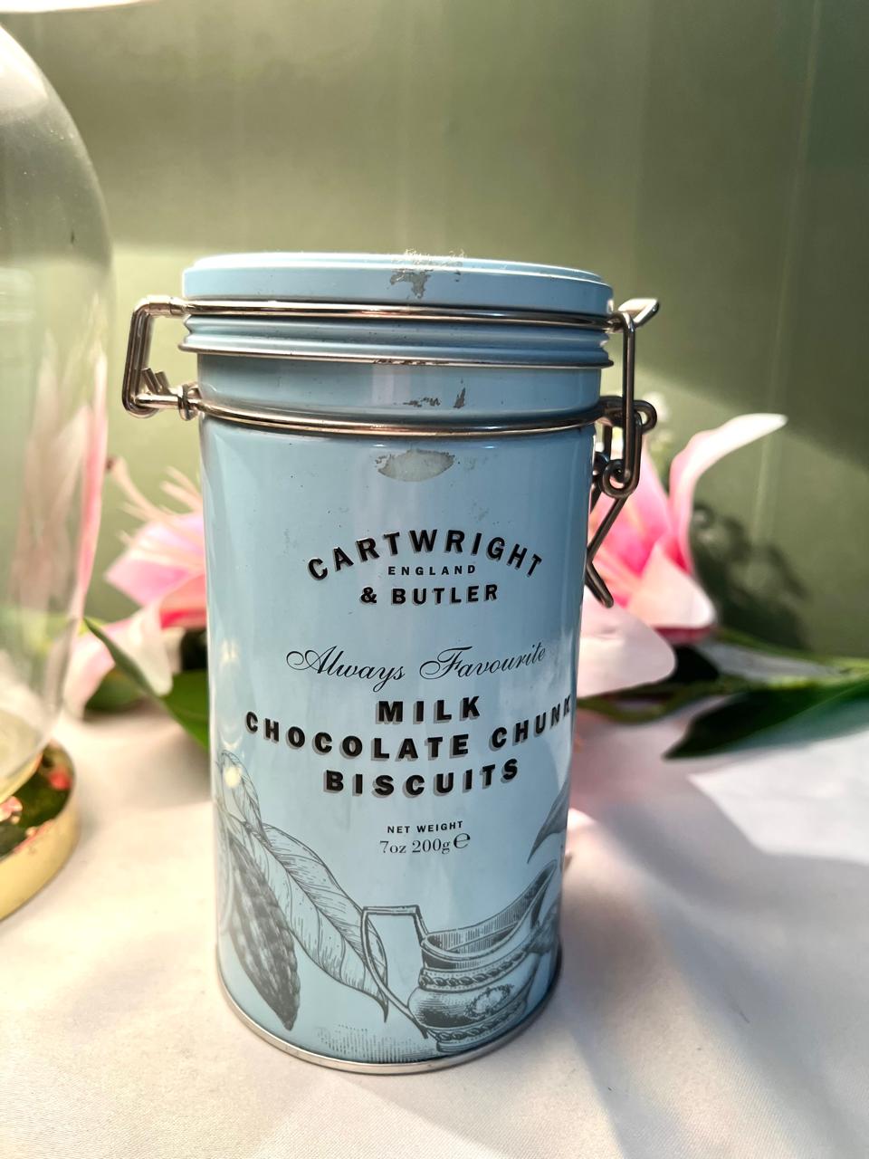 Cartwright & Butler Blue Metal Biscuit Storage Tin 16cm