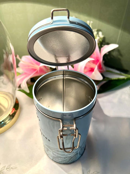 Cartwright & Butler Blue Metal Biscuit Storage Tin 16cm