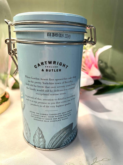 Cartwright & Butler Blue Metal Biscuit Storage Tin 16cm