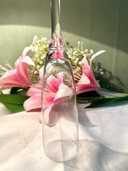 Vintage Clear Crystal Long-Handle Candle Snuffer 31cm