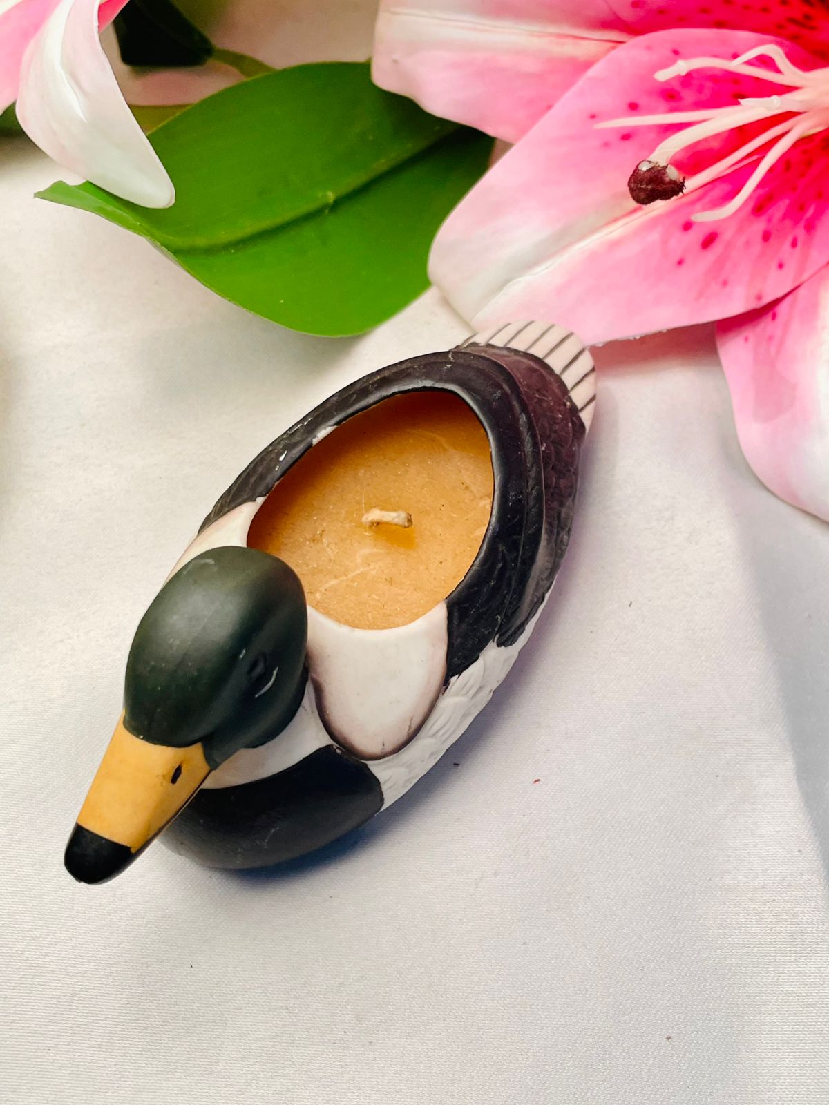 Duck-Shaped Decorative Candle Holder, 10 cm