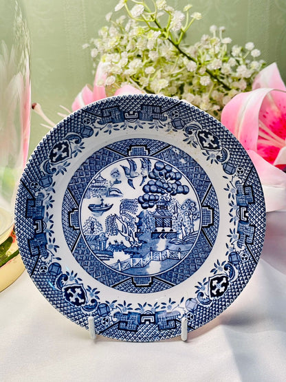 Barratts Willow Blue & White decor Plate, 14 cm